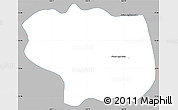 Gray Simple Map of Dang Tung, single color outside
