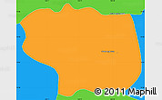 Political Simple Map of Dang Tung