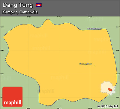 Savanna Style Simple Map of Dang Tung, cropped outside