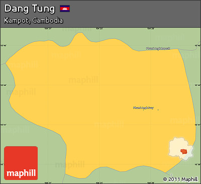 Savanna Style Simple Map of Dang Tung