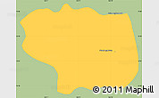 Savanna Style Simple Map of Dang Tung, single color outside