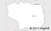 Silver Style Simple Map of Dang Tung, cropped outside