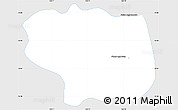 Silver Style Simple Map of Dang Tung, single color outside
