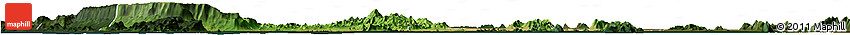 Satellite Horizon Map of Kampot, darken