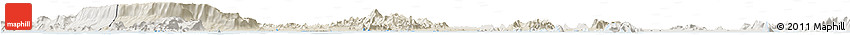 Shaded Relief Horizon Map of Kampot, lighten Shaded Relief Horizon Map of Kampot, lighten
