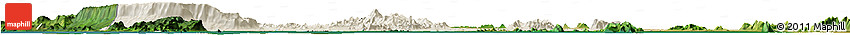 Shaded Relief Horizon Map of Kampot, satellite outside Shaded Relief Horizon Map of Kampot, satellite outside