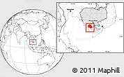 Blank Location Map of Kampot, highlighted country