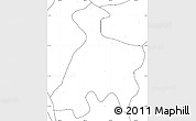 Blank Simple Map of Khsach Kandal, no labels