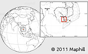 Blank Location Map of Koh Thom
