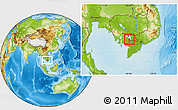 Physical Location Map of Koh Thom, highlighted parent region