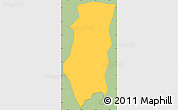 Savanna Style Simple Map of Koh Thom