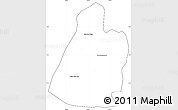 Blank Simple Map of Ponhea Leu, cropped outside