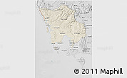 Shaded Relief 3D Map of Koh Kong, desaturated