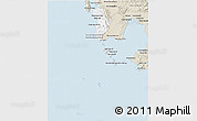 Classic Style 3D Map of Kiri Sakor