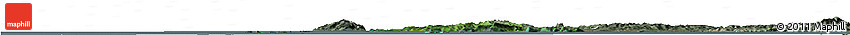 Satellite Horizon Map of Kiri Sakor, semi-desaturated