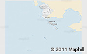 Classic Style Panoramic Map of Kiri Sakor, single color outside