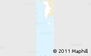 Classic Style Simple Map of Kiri Sakor, single color outside
