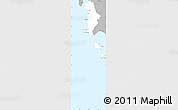 Gray Simple Map of Kiri Sakor