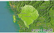 Physical 3D Map of Koh Kong (DC), satellite outside