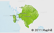 Physical 3D Map of Koh Kong (DC), single color outside