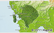 Satellite 3D Map of Koh Kong (DC), physical outside