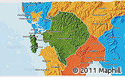 Satellite 3D Map of Koh Kong (DC), political outside