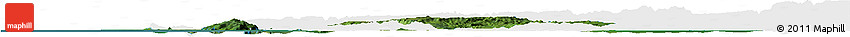 Satellite Horizon Map of Koh Kong (DC), single color outside