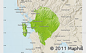 Physical Map of Koh Kong (DC), shaded relief outside