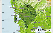 Satellite Map of Koh Kong (DC), physical outside