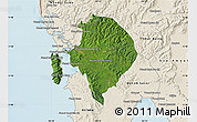 Satellite Map of Koh Kong (DC), shaded relief outside
