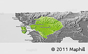 Physical Panoramic Map of Koh Kong (DC), desaturated