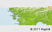 Physical Panoramic Map of Koh Kong (DC)
