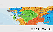 Political Panoramic Map of Koh Kong (DC)