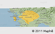 Savanna Style Panoramic Map of Koh Kong (DC)