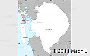 Gray Simple Map of Koh Kong (DC)