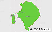 Political Simple Map of Koh Kong (DC), cropped outside
