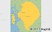 Savanna Style Simple Map of Koh Kong (DC)