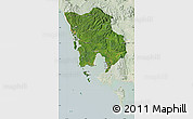 Satellite Map of Koh Kong, lighten