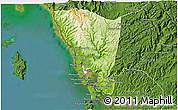 Physical 3D Map of Mondul Sema, satellite outside