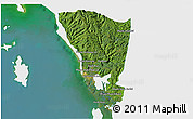 Satellite 3D Map of Mondul Sema, single color outside