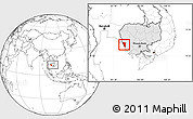 Blank Location Map of Mondul Sema, highlighted country, within the entire country