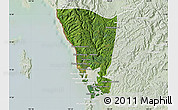 Satellite Map of Mondul Sema, lighten