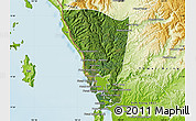 Satellite Map of Mondul Sema, physical outside