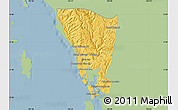 Savanna Style Map of Mondul Sema, single color outside