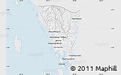 Silver Style Map of Mondul Sema, single color outside