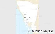 Classic Style Simple Map of Mondul Sema, single color outside