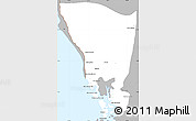 Gray Simple Map of Mondul Sema