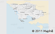 Classic Style Panoramic Map of Koh Kong, single color outside