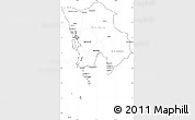 Blank Simple Map of Koh Kong, cropped outside