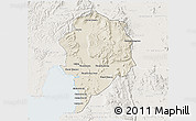 Shaded Relief 3D Map of Sre Ambel, lighten